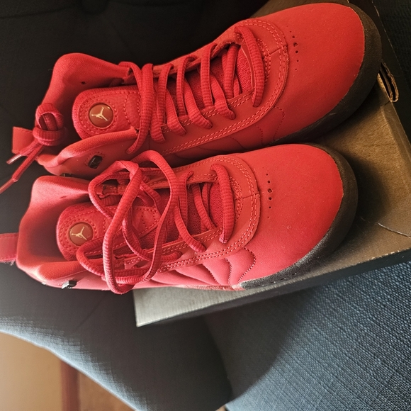 Air Jordans Jumpman Pro Kids Red Basketball Shoes - Picture 2 of 11